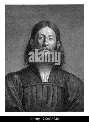 Ritratto del pittore Giorgione, busto con barba Foto Stock