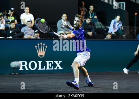 Parigi, Francia. 30th Ott 2022. Corentin Moutet di Francia durante il Rolex Paris Masters, ATP Masters 1000 torneo di tennis, il 30 ottobre 2022 presso l'Accor Arena di Parigi, Francia. Foto di Victor Joly/ABACAPRESS.COM Credit: Victor Joly/Alamy Live News Foto Stock