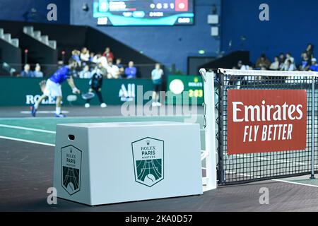 Parigi, Francia. 30th Ott 2022. Immagine durante il Rolex Paris Masters, torneo ATP Masters 1000, il 30 ottobre 2022 presso l'Accor Arena di Parigi, Francia. Foto di Victor Joly/ABACAPRESS.COM Credit: Victor Joly/Alamy Live News Foto Stock