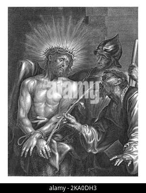 Cristo mostrato al popolo (Ecce Homo), Cornelis Galle (II), 1670 - 1735 Foto Stock