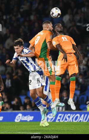 30 ottobre 2022, San SebastiÃ¡n, San SebastiÃ¡n, Spagna, Spagna: SAN SEBASTIÃN, SPAGNA - 30 OTTOBRE: Incontro la Liga tra Real Sociedad e Real Betis a Estadio Anoeta il 30 ottobre 2022 a San SebastiÃ¡, Spagna. (Credit Image: © Sara ARIB/PX Imagens via ZUMA Press Wire) Foto Stock