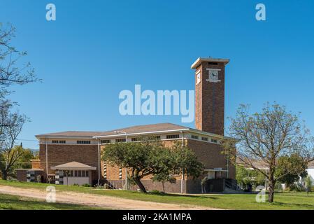 CITRUSDAL, SUD AFRICA - 9 SETTEMBRE 2022: La Chiesa Riformata Olandese a Citrusdal, nella Provincia del Capo Occidentale Foto Stock