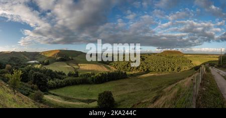 Blakey Topping collina naturale vicino Pickering, East Yorkshire, Regno Unito Foto Stock