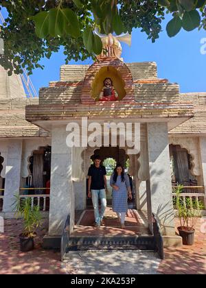 30 ottobre 2022, Pune, India, Tempio di Kanifnath vicino a Saswad, Shri Kanifnath Maharaj era uno dei nove insegnanti nella Sampradaya Navnath. Foto Stock