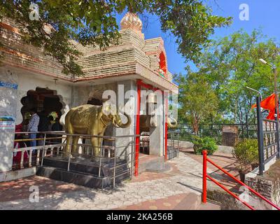 30 ottobre 2022, Pune, India, Tempio di Kanifnath vicino a Saswad, Shri Kanifnath Maharaj era uno dei nove insegnanti nella Sampradaya Navnath. Foto Stock