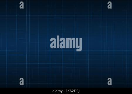 Astratto sfondo tecnologico blu e bianco. Stile minimalista BluePrint Foto Stock