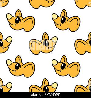 Vettore di un motivo senza giunture del mouse Illustrazione Vettoriale