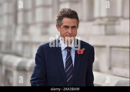 Londra, Regno Unito, 31st ottobre 2022. Gabinetto del Ministro Gavin Wiliamson visto fuori Gabinetto di Westminster. Credit: Thomas Krych/Alamy Live News Foto Stock