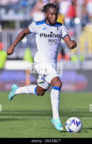 Stadio Carlo Castellani, Empoli, 30 ottobre 2022, Ademola Lookman (Atalanta BC) durante la serie di calcio Italiana A ma di Empoli FC vs Atalanta BC Foto Stock