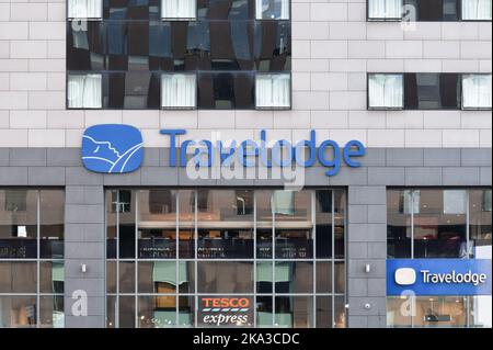 Liverpool, Regno Unito - 7 settembre 2022: The Travelodge Hotel in Liverpool Inghilterra Foto Stock
