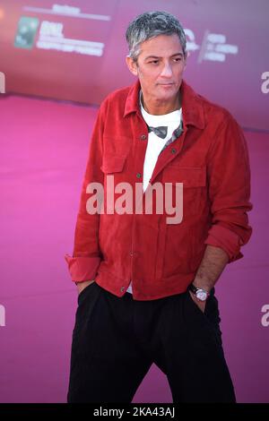 Roma, Italia. 29th Ott 2017. Rosario Fiorello cammina su un tappeto rosso ' durante il 12th° Festival del Cinema di Roma all'Auditorium Parco della Musica il 29 ottobre 2017 a Roma, Italia Credit: dpa/Alamy Live News Foto Stock