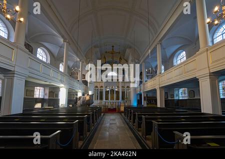 Grosvenor Chapel in South Audley Street Foto Stock