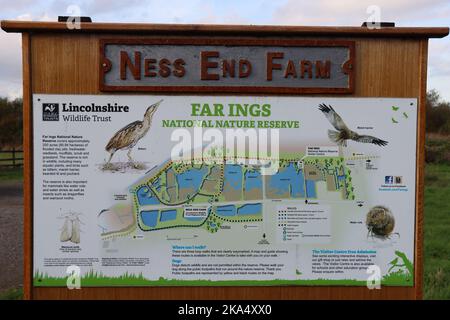 Far Ings Nature Reserve, Lincolnshire Foto Stock