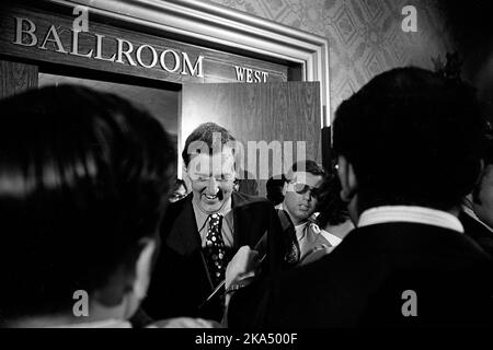 Edmund Muskie, politico democratico americano, convenzione di Miami, 1972 Foto Stock