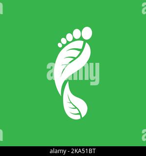 Design concettuale Carbon Footprint. Illustrazione vettoriale. Illustrazione Vettoriale