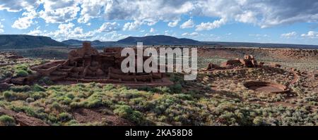 Wupatki National Monument costruito dall'antico Pueblo in quello che è ora vicino a Flagstaff, Arizona Foto Stock