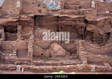 Wupatki National Monument costruito dall'antico Pueblo in quello che è ora vicino a Flagstaff, Arizona Foto Stock