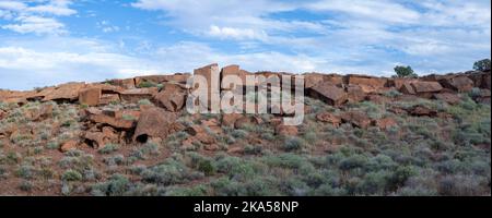 Wupatki National Monument costruito dall'antico Pueblo in quello che è ora vicino a Flagstaff, Arizona Foto Stock