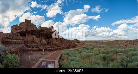 Wupatki National Monument costruito dall'antico Pueblo in quello che è ora vicino a Flagstaff, Arizona Foto Stock