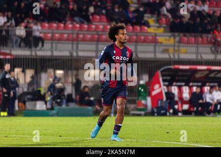 Monza, Italia. 31st Ott 2022. Joshua Zirkzee del Bologna FC visto in azione durante la Serie Una partita di calcio tra AC Monza e Bologna FC allo Stadio Brianteo.(punteggio finale; AC Monza 1:2 Bologna FC) Credit: SOPA Images Limited/Alamy Live News Foto Stock