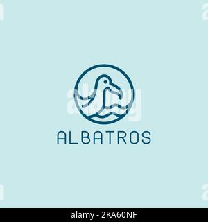 Disegno vettoriale del logo Albatros Illustrazione Vettoriale