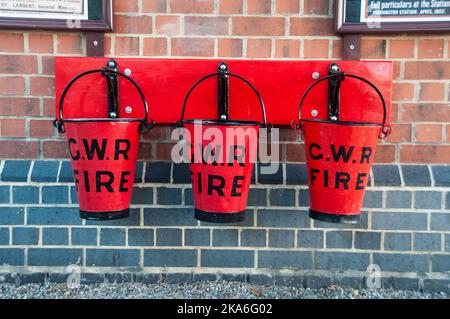 Nel Regno Unito - benne antincendio - Gloucestershire Warwickshire Railway Foto Stock