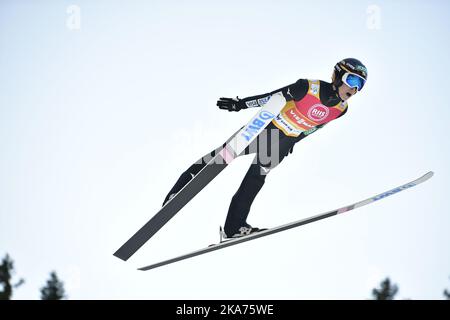 Ryoyu Kobayashi (JPN) Kobayashi del Giappone durante la FIS World Cup Sci Jumping Women concorso, a Granasen, 14 marzo 2019. Foto di Ole Martin Wold, NTB scanpix Foto Stock