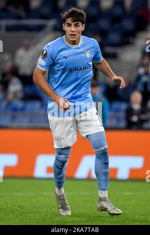 Roma, Italia. 27th Ott 2022. Matteo Cancellieri della SS Lazio durante la partita di calcio del Gruppo F Europa League tra SS Lazio e Midtjylland allo stadio Olimpico di Roma (Italia), 27th ottobre 2022. Foto Andrea Staccioli/Insidefoto Credit: Insidefoto di andrea staccioli/Alamy Live News Foto Stock