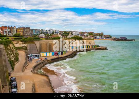 Viking Bay of Broadstairs-Broadstairs è una città costiera dell'isola di Thanet, nel distretto di Thanet, nel Kent orientale, in Inghilterra, Foto Stock