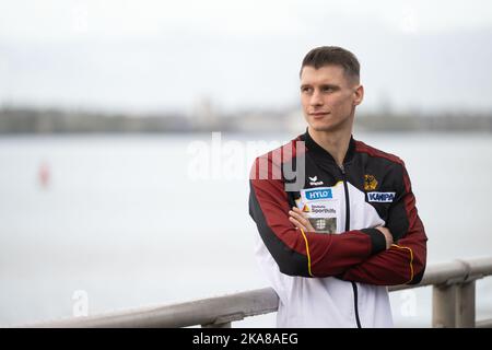 Liverpool, Regno Unito. 01st Nov 2022. Ginnastica: Campionato del mondo. Lukas Dauser dalla Germania. Credit: Marijan Murat/dpa/Alamy Live News Foto Stock