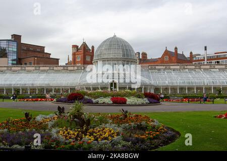 Curvilinear Range, Belfast Botanic Gardens, Belfast, Irlanda del Nord Foto Stock