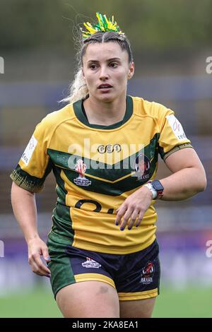 Leeds, Regno Unito. 01st Nov 2022. Maria Graf del Brasile durante la partita della Coppa del mondo di rugby femminile 2021 Inghilterra Donne vs Brasile Donne al Headingley Stadium, Leeds, Regno Unito, 1st novembre 2022 (Photo by Mark Cosgrove/News Images) a Leeds, Regno Unito il 11/1/2022. (Foto di Mark Cosgrove/News Images/Sipa USA) Credit: Sipa USA/Alamy Live News Foto Stock