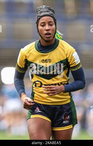 Leeds, Regno Unito. 01st Nov 2022. Franciele Barros del Brasile durante la partita della Coppa del mondo di rugby femminile 2021 Inghilterra Donne vs Brasile Donne allo stadio Headingley di Leeds, Regno Unito, 1st novembre 2022 (Photo by Mark Cosgrove/News Images) a Leeds, Regno Unito il 11/1/2022. (Foto di Mark Cosgrove/News Images/Sipa USA) Credit: Sipa USA/Alamy Live News Foto Stock