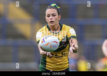 Leeds, Regno Unito. 01st Nov 2022. Giovanna Moura del Brasile durante la partita della Coppa del mondo di rugby femminile 2021 Inghilterra Donne vs Brasile Donne al Headingley Stadium, Leeds, Regno Unito, 1st novembre 2022 (Photo by Mark Cosgrove/News Images) a Leeds, Regno Unito il 11/1/2022. (Foto di Mark Cosgrove/News Images/Sipa USA) Credit: Sipa USA/Alamy Live News Foto Stock