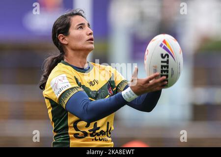 Leeds, Regno Unito. 01st Nov 2022. Adriana Felix del Brasile durante la partita della Coppa del mondo di rugby femminile 2021 Inghilterra Donne vs Brasile Donne al Headingley Stadium, Leeds, Regno Unito, 1st novembre 2022 (Photo by Mark Cosgrove/News Images) a Leeds, Regno Unito il 11/1/2022. (Foto di Mark Cosgrove/News Images/Sipa USA) Credit: Sipa USA/Alamy Live News Foto Stock