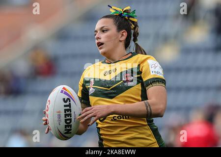 Leeds, Regno Unito. 01st Nov 2022. Giovanna Moura del Brasile durante la partita della Coppa del mondo di rugby femminile 2021 Inghilterra Donne vs Brasile Donne al Headingley Stadium, Leeds, Regno Unito, 1st novembre 2022 (Photo by Mark Cosgrove/News Images) a Leeds, Regno Unito il 11/1/2022. (Foto di Mark Cosgrove/News Images/Sipa USA) Credit: Sipa USA/Alamy Live News Foto Stock