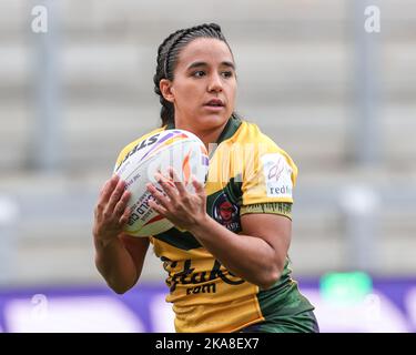 Leeds, Regno Unito. 01st Nov 2022. Edna Santini del Brasile durante la partita della Coppa del mondo di rugby femminile 2021 Inghilterra Donne vs Brasile Donne al Headingley Stadium, Leeds, Regno Unito, 1st novembre 2022 (Photo by Mark Cosgrove/News Images) a Leeds, Regno Unito il 11/1/2022. (Foto di Mark Cosgrove/News Images/Sipa USA) Credit: Sipa USA/Alamy Live News Foto Stock