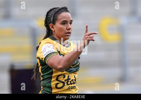 Leeds, Regno Unito. 01st Nov 2022. Edna Santini del Brasile durante la partita della Coppa del mondo di rugby femminile 2021 Inghilterra Donne vs Brasile Donne al Headingley Stadium, Leeds, Regno Unito, 1st novembre 2022 (Photo by Mark Cosgrove/News Images) a Leeds, Regno Unito il 11/1/2022. (Foto di Mark Cosgrove/News Images/Sipa USA) Credit: Sipa USA/Alamy Live News Foto Stock