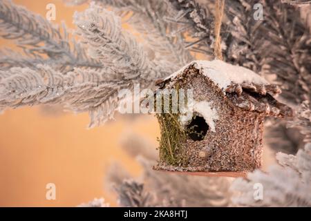 Saluto di Natale con spazio copia Foto Stock