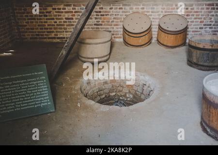 Il fumatoio di George Washington sul Monte Vernon, Virginia, Stati Uniti Foto Stock