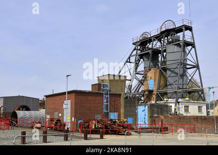 Vista su Snibston Colliery Park, Coalville, Leicestershire, Inghilterra, Regno Unito Foto Stock