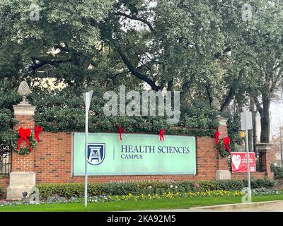 Augusta, GA USA - 12 14 21: Cartello d'ingresso per l'assistenza sanitaria dell'università della Georgia Foto Stock