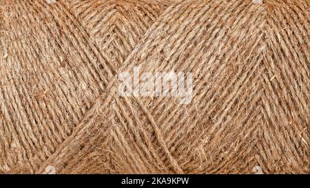 Sfondo vintage di tela, iuta, sackcloth o burlap, texture scoscese Foto Stock