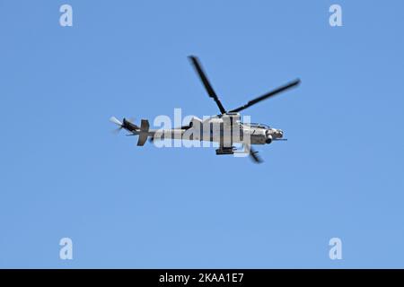 USMC AH-1Z Viper in volo Foto Stock