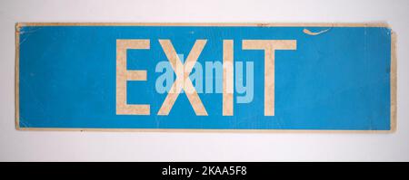 ESCI - avviso di Un negozio d'epoca o di Un ufficio Foto Stock