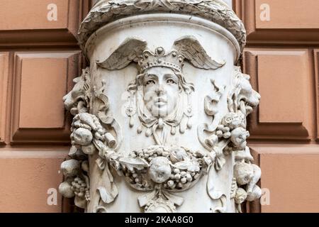 Edificio neo-barocco, bassa città Radiceva ulica, Zagabria, Croazia Foto Stock