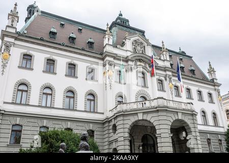 Università di Lubiana, Piazza dei Congressi, Lubiana, Slovenia Foto Stock