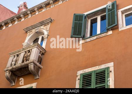 Casa, via Carera, Rovigno, Croazia Foto Stock