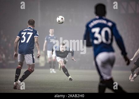 Glasgow, Regno Unito. 02nd Nov 2022. Ibrox Rangers Steven Davis durante la partita di calcio tra i Rangers di Glasgow e Ajax di Amsterdam allo stadio Ibrox di Glasgow, Scozia. Partita valida per UEFA Champions League (Richard Callis/SPP) credito: SPP Sport Press Photo. /Alamy Live News Foto Stock