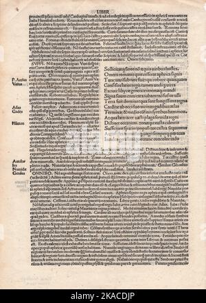 Early Printing & Book History / Incunabula / incunabulum / Liber Foto Stock